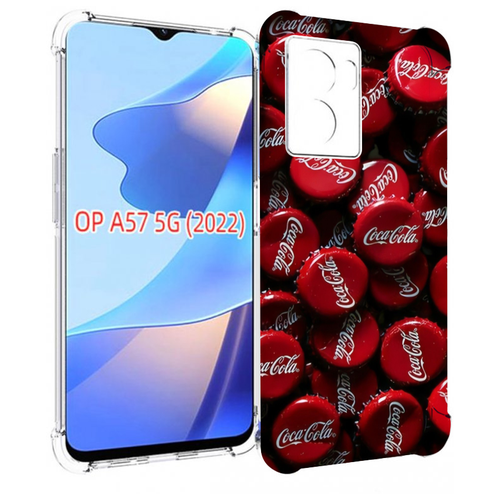 Чехол MyPads крышки от кокаколы для OPPO A57 5G(2022) задняя-панель-накладка-бампер чехол mypads крышки от кокаколы для oppo realme 2 задняя панель накладка бампер