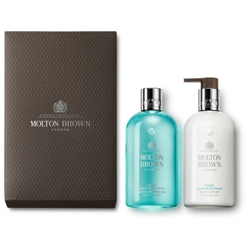 Molton Brown подарочный набор Coastal Cypress Sea Fennel Bath Shower Gel  & Lotion Gift Set. Арт. WBB371