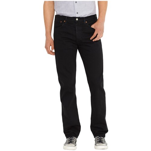 Джинсы Levi's 501 LEVI'S ORIGINAL, прямой силуэт, средняя посадка, размер 36/32, черный