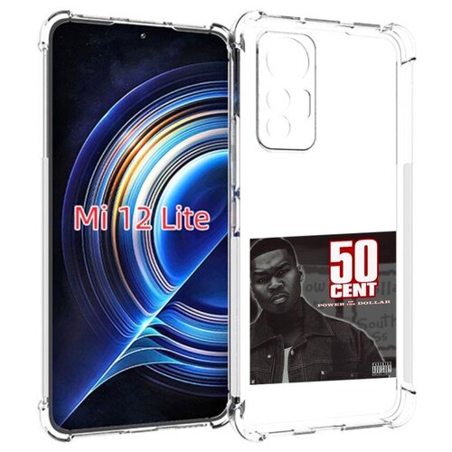 Чехол MyPads 50 Cent - Power Of The Dollar для Xiaomi 12 Lite задняя-панель-накладка-бампер