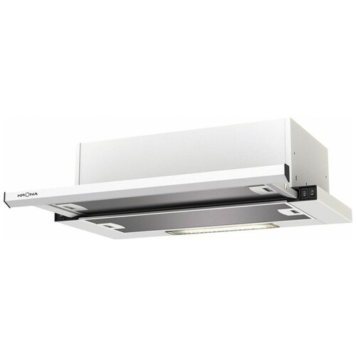 Вытяжка встраиваемо-выдвижная KRONA Kamilla Slim 600 белый 2 мотора 1050100₽