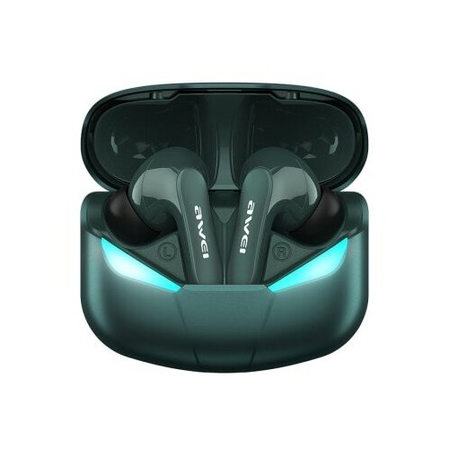 Беспроводные наушники AWEI T35 True Wireless Games Earbuds, Зеленый