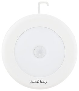 Светодиодный фонарь с датчиком движения и света 6 LED Smartbuy 3*AAA, белый (SBF-6-K)