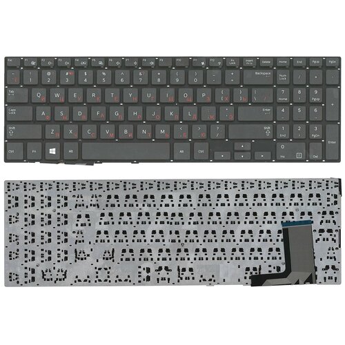 Клавиатура для ноутбука Samsung NP370R5E NP510R5E черная клавиатура keyboard для ноутбука samsung np370r5e np450r5e ba59 03621c