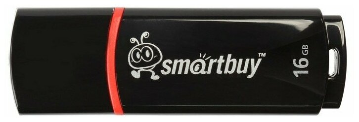 USB Flash Drive 16Gb - Smartbuy Crown Black SB16GBCRW-K