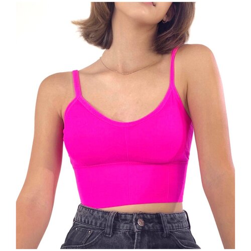фото Кроп-топ размер 42-44, фуксия без бренда
