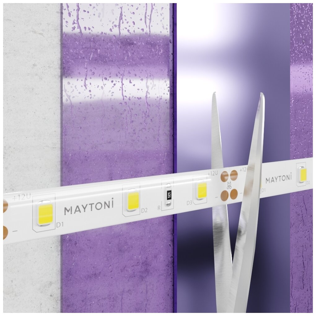 Светодиодная лента MAYTONI Led strip 20027, 5 м, светодиодов: 480 шт., 105 Вт, холодный белый, 6000 К - фотография № 2