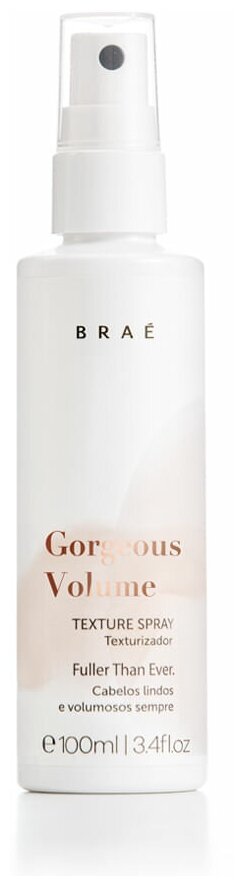 BRAÉ Gorgeous Volume Texture Spray — Текстурирующий спрей для придания объема волосам, 100 мл.