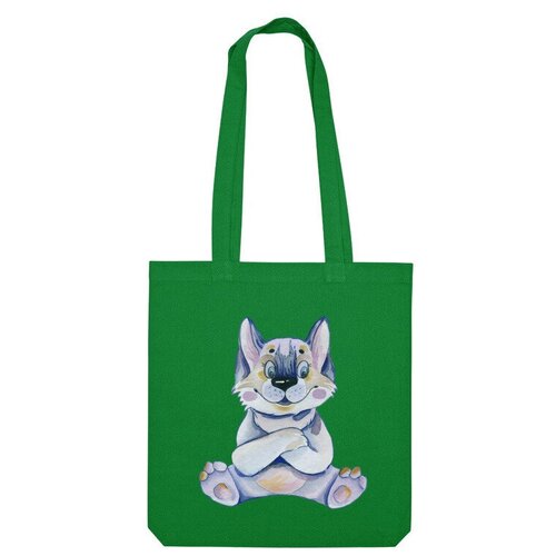 фото Сумка шоппер us basic, зеленый