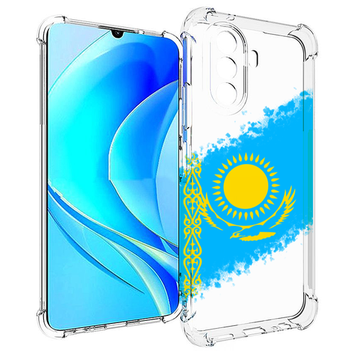 Чехол MyPads флаг Казахстана для Huawei Nova Y70 / Nova Y70 Plus (MGA-LX9N) / Huawei Enjoy 50 задняя-панель-накладка-бампер чехол mypads флаг турции для huawei nova y70 nova y70 plus mga lx9n huawei enjoy 50 задняя панель накладка бампер