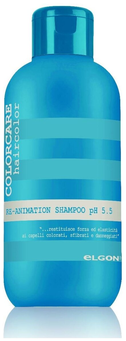 Восстанавливающий шампунь Elgon Color Care Re-Animation Shampoo, 300 мл