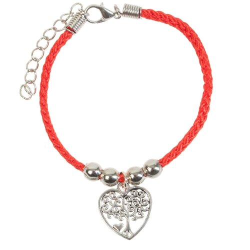 Браслет, размер M, красный