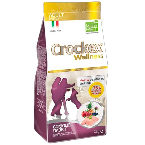 CROCKEX Wellness сухой корм для взрослых собак мелких пород с кроликом и рисом - 7,5 кг