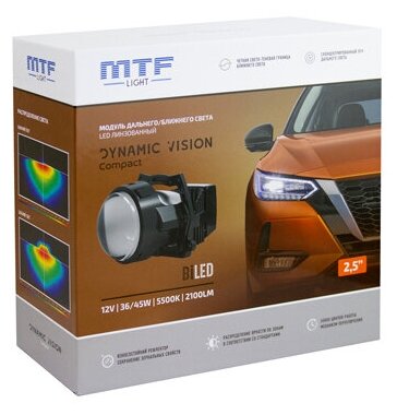 Светодиодные линзы MTF Dynamic Vision Compact LED 2.5 комплект