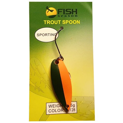 фото Блесна форелевая fish season sporting, 3,5g цвет-28 , крючок-kumho