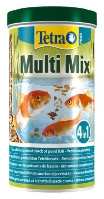 Tetra Pond MultiMix корм для пруд.рыб (гранулы, хлопья, таблетки, гаммарус), 1 л - фотография № 8