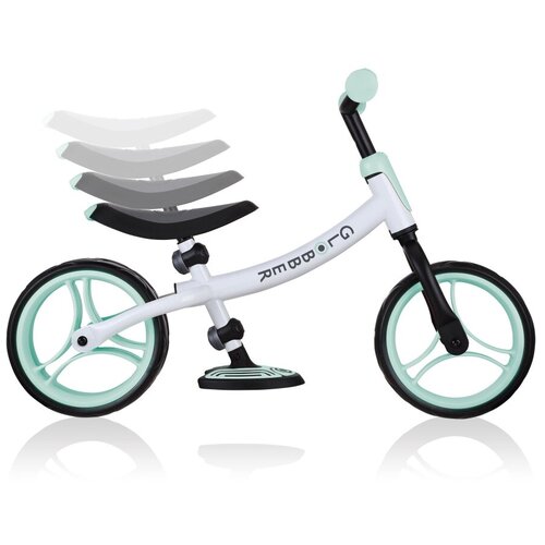 Беговел GLOBBER GO BIKE DUO, бело-мятный беговел globber go bike duo бело мятный