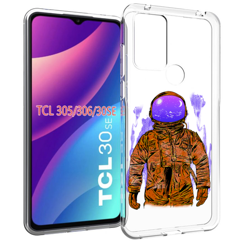 чехол mypads мужчина с длинными усами для tcl 30se tcl 305 tcl 306 tcl 30e задняя панель накладка бампер Чехол MyPads нарисованный мужчина в скафандре для TCL 30SE / TCL 305 / TCL 306 / TCL 30E задняя-панель-накладка-бампер