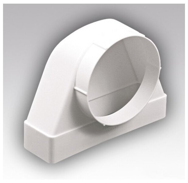 Соединитель вентиляционный плоский+круглый Эра 612СК10КП, 60х120 мм, 100 мм - фотография № 17
