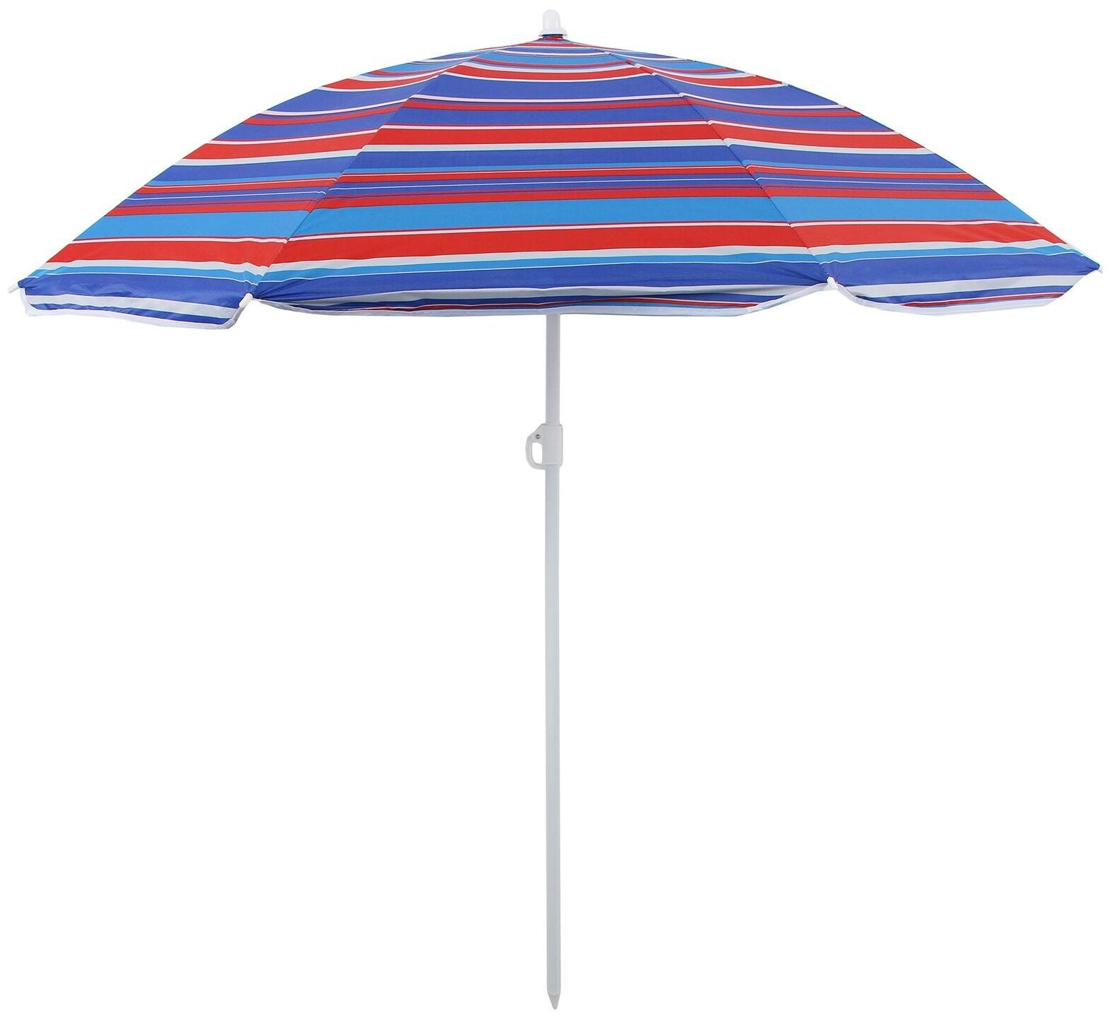 Зонт пляжный Maclay «Модерн», с серебряным покрытием, диаметр 160 cм, высота 170 см, цвет микс - фотография № 7