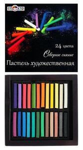 Спектр Пастель сухая, набор 24 цвета, Hard, Спектр "Северное Сияние", D-8.5мм /L-68мм, квадратное сечение, художественная