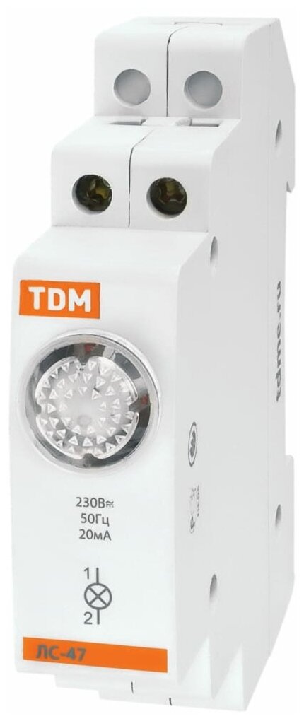 фото Лампы сигнальные TDM Лампа сигнальная ЛС-47 желтая (LED) AC/DC TDM SQ0214-0010