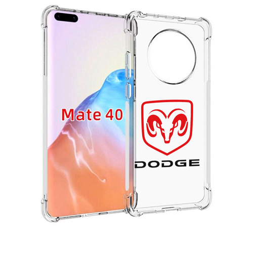 Чехол MyPads dodge-2 мужской для Huawei Mate 40 / Mate 40E задняя-панель-накладка-бампер