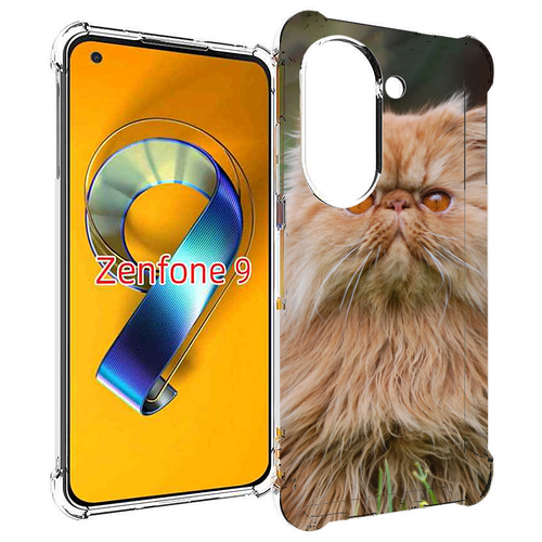 Чехол MyPads кошка персидская для Asus Zenfone 9 (AI2202) задняя-панель-накладка-бампер