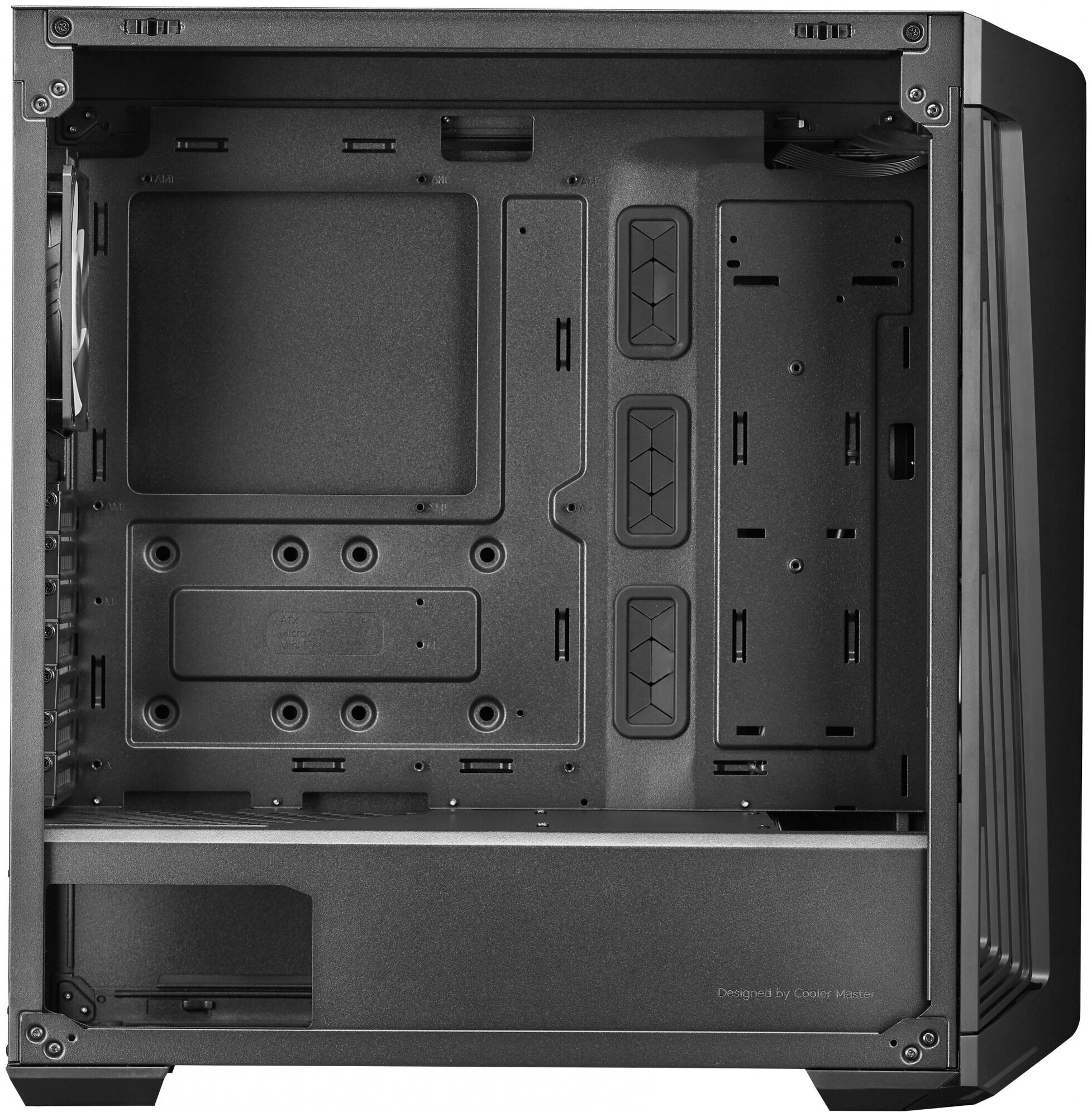 Корпус eATX Cooler Master MB540-KGNN-S00 черный, без БП, боковая панель из закаленного стекла, 2*USB 3.2, USB Type-C, audio - фото №10
