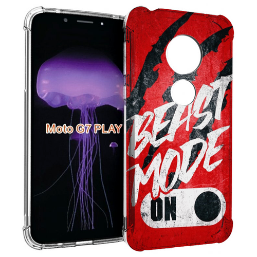 Чехол MyPads BEAST inside You для Motorola Moto G7 Play задняя-панель-накладка-бампер чехол mypads beast inside you для motorola edge plus задняя панель накладка бампер