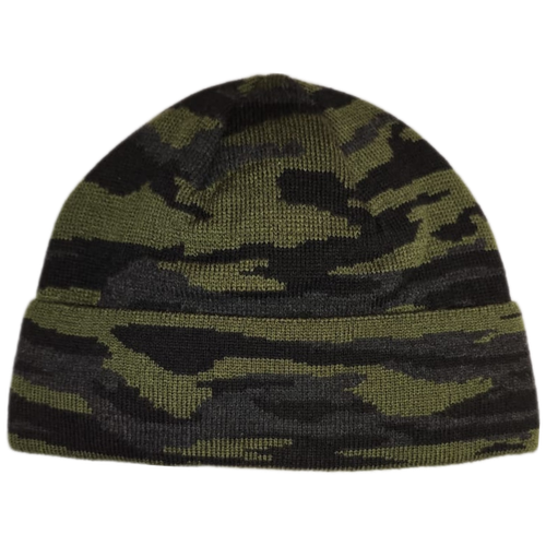 Шапка бини AiHAM, размер 56-59, зеленый шапка бини landre демисезон зима шерсть вязаная утепленная размер 56 59 голубой