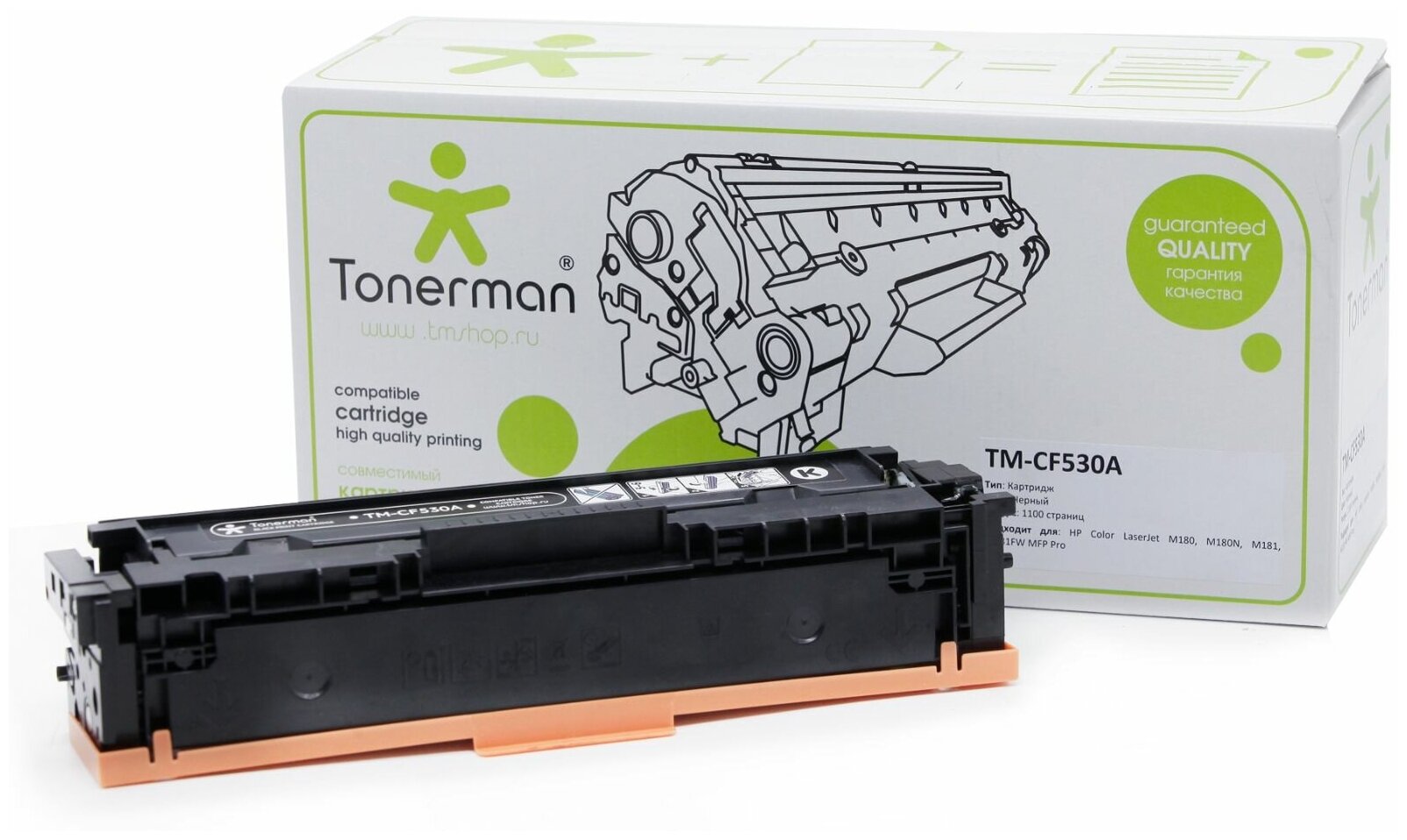 Картридж Tonerman CF530A 205A для HP Color LaserJet CLJ M180, M180N, M181, M181FW MFP Pro