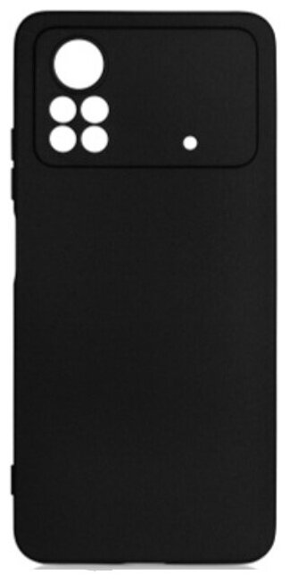 Чехол матовый для Xiaomi Poco X4 Pro, черный