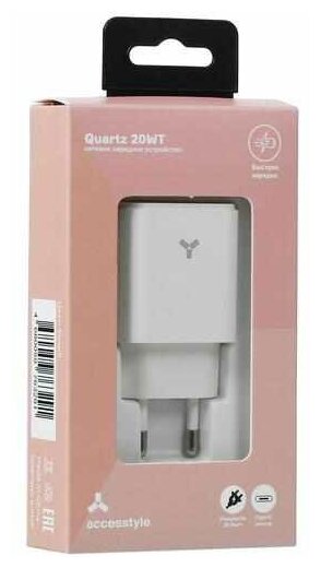 Сетевое зарядное устройство Accesstyle Quartz 20WT White - фото №5