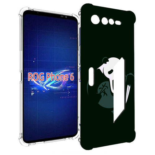 Чехол MyPads Панда-крик для Asus ROG Phone 6 задняя-панель-накладка-бампер