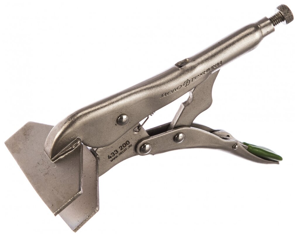 фото Дело техники 433200 Зажим с фиксацией с плоским захватом SM-тип 200 мм ДТ