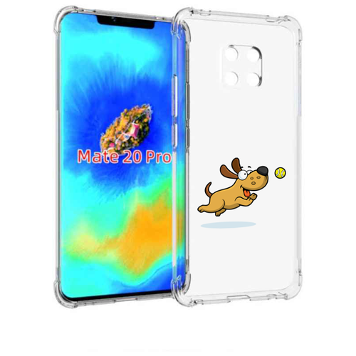 Чехол задняя панель накладка бампер MyPads пёсик для Huawei Mate 20 Pro/Mate 20 RS 6.39 чехол задняя панель накладка бампер mypads галстук для huawei mate 20 pro mate 20 rs 6 39