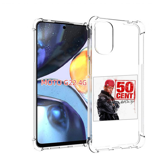 Чехол MyPads 50 Cent - Still On Top для Motorola Moto G22 4G задняя-панель-накладка-бампер