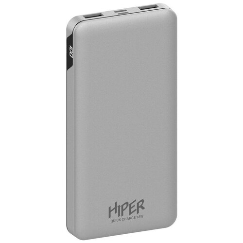 HIPER Внешний аккумулятор Power Bank 10000 мАч HIPER MFX 10000 серебристый MFX 10000 SILVER 139100₽