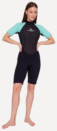 Изображение товара Scorpena Гидрокостюм Hawaii Shorty 3 мм Женский, XS, Мятный