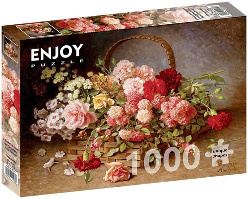 Пазл Enjoy 1000 деталей: Корзина роз и гвоздик