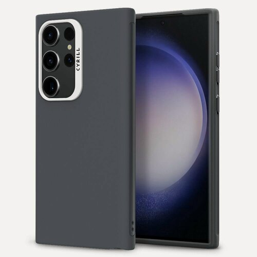Изображение товара Чехол Spigen Cyrill на Samsung Galaxy S24 Ultra (ACS07315) UltraColor / Спиген чехол для Галакси С24 Ультра накладка, противоударный, с защитой камеры, темно-серый