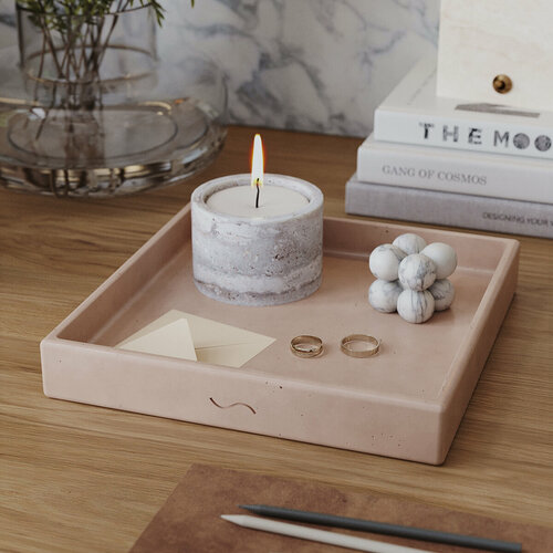 Подставка для украшений MUSKO 21х3х21 см розовый 2000₽