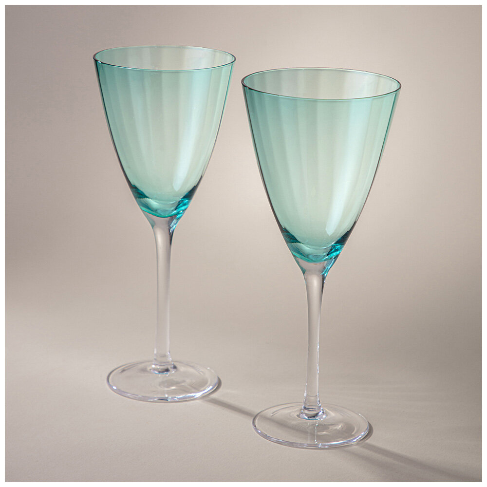Набор бокалов для вина из 2 шт mirage emerald 410 мл KSG-693-022