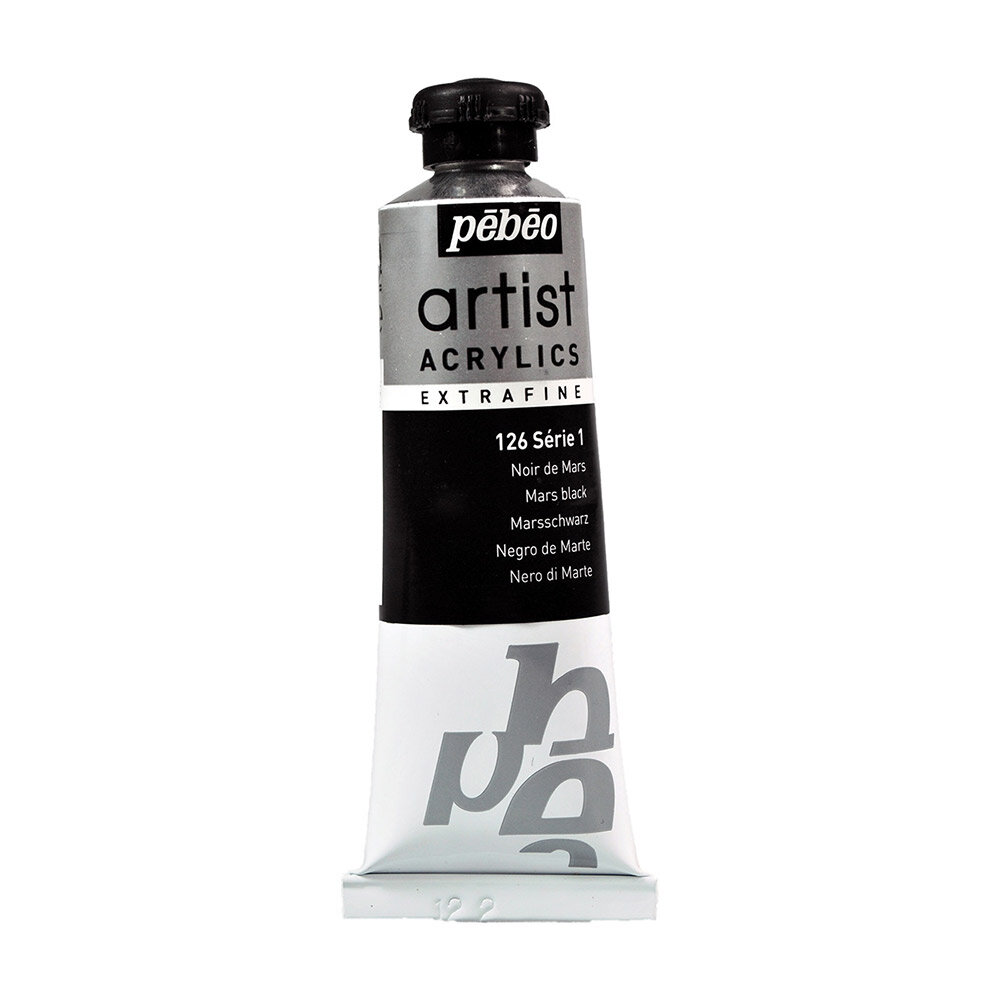 Краска акриловая "PEBEO" Artist Acrylics extra fine №1 37 мл 906-126 Марс черный