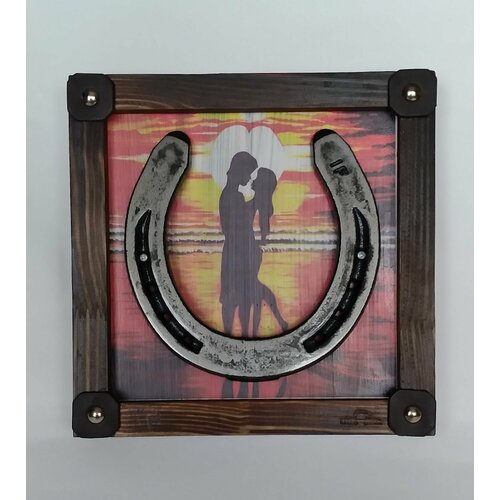 Оберег для дома/ Подкова на счастье(свадьба 4) с принтом