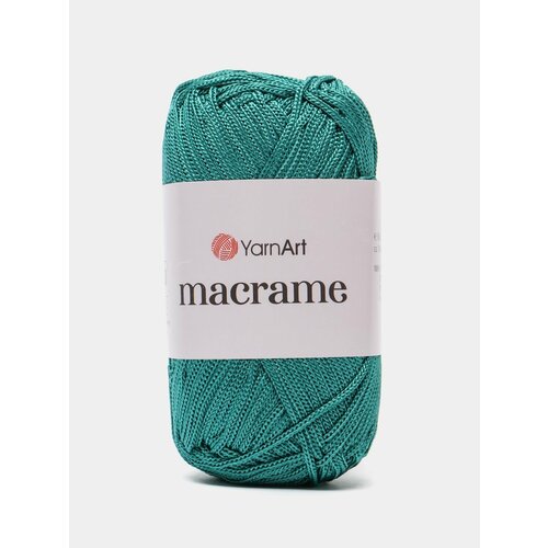 шнур для макраме хлопковый 4мм 100м 2 штуки Пряжа YarnArt Macrame, Цвет: Зеленый