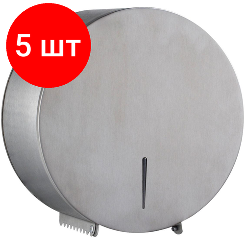 Комплект 5 штук Диспенсер для туалетной бумаги рул металл_M-5822B-2 18376₽