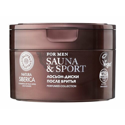 NATURA SIBERICA Лосьон-диски Sauna Sport for Men после бритья муж 20 шт 613₽