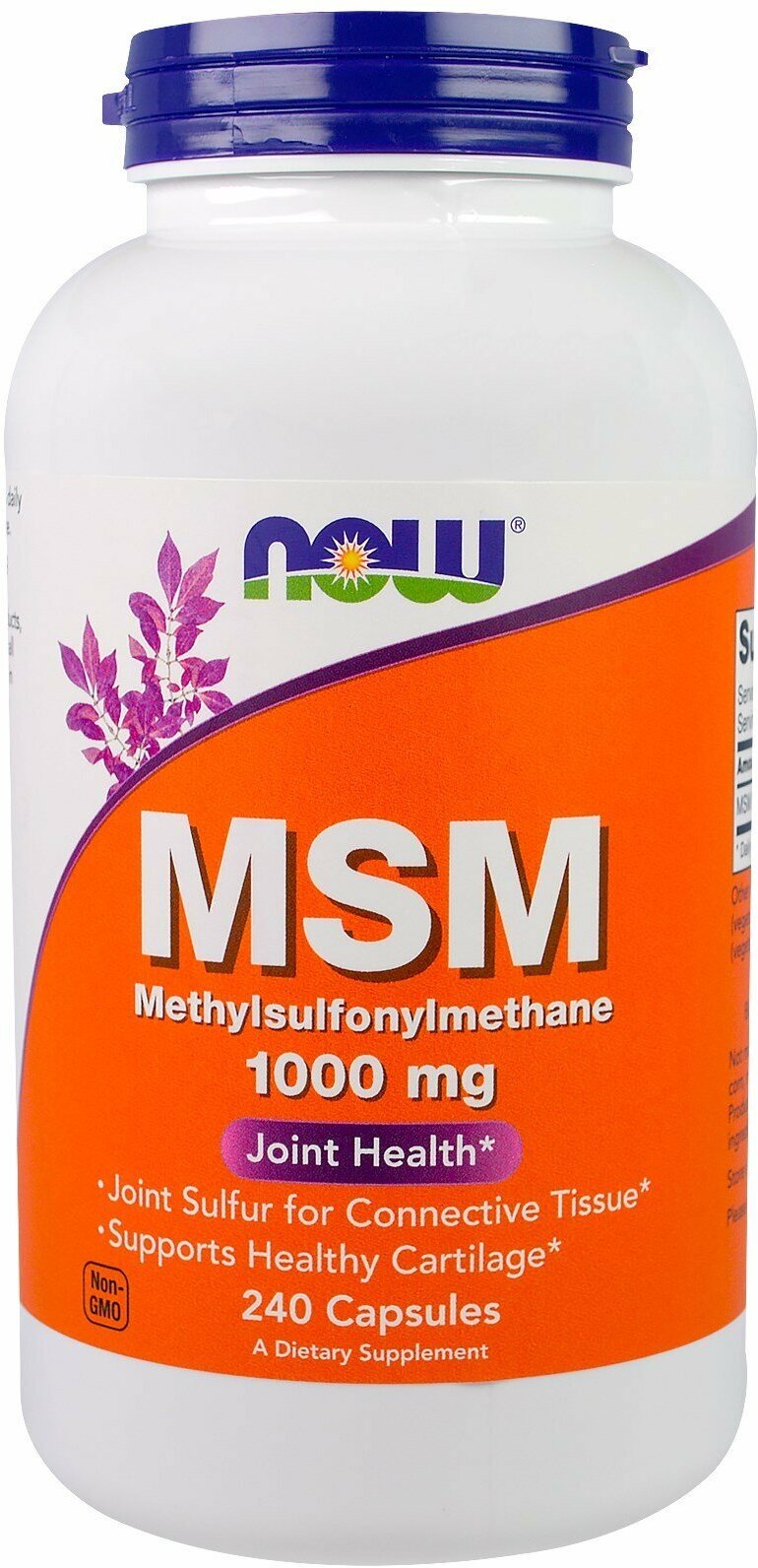 NOW Foods, MSM, МСМ, метил-сульфонил-метан в капсулах, 1000 мг, 240 шт.